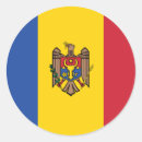 Recherche de moldavie autocollants Drapeau