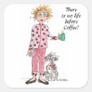 Recherche de femme café autocollants Drôle