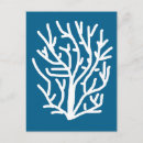 Recherche de corail et bleu cartes postales Mer