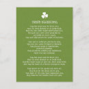 Recherche de poème irlandais cartes postales Shamrock
