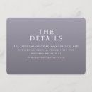 Recherche de lavande 11x16 invitations Minimaliste