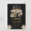 Recherche de champagne gold invitations Noir