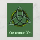 Recherche de symboles celtiques cartes postales Triquetra