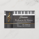 Recherche de musica cartes visite Piano