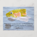 Recherche de poissons de lac cartes postales Nature