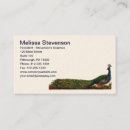 Recherche de paon élégant cartes visite Unique