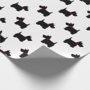 Recherche de chien scottie papier cadeau Motif