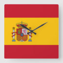 Recherche de l espagne horloges Drapeau