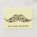 Recherche de moustaches cartes visite Styliste