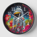 Recherche de fleurs colorées horloges Moderne