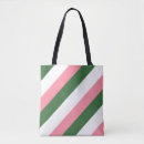 Recherche de rayure verte sacs Rose