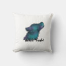 Recherche de hurlement coussins Bleu