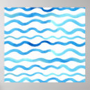 Recherche de vague bleue posters Illustration