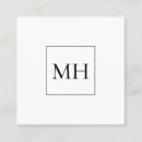 Recherche de monochrome cartes visite Monogramme