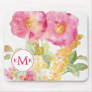 Recherche de marguerite blanche tapis souris Monogramme