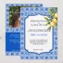 Recherche de portugais mariage invitations Bleu et blanc