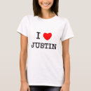 Recherche de justin tshirts Amour