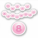 Recherche de 8 autocollants Jeune fille