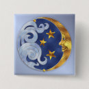 Recherche de visage lune badges Étoiles