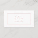 Recherche de blanc rose cartes visite Planificateur d'événements