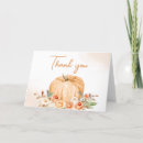 Recherche de fall remerciements cartes Citrouille