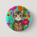 Recherche de chat gris badges Dessin animé