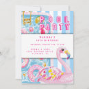 Recherche de bord de la piscine invitations Aquarelle