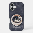Recherche de chat noir et blanc iphone coques Mignon