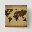 Recherche de carte du monde badges Horizontal
