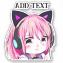 Recherche de chat chibi autocollants Anime