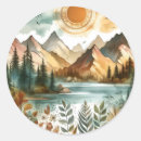 Recherche de motifs de montagne autocollants Forêt