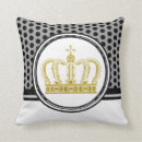 Recherche de princesse royale coussins Couronne d'or