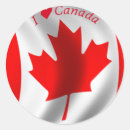 Recherche de jour du canada autocollants Feuille