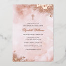 Recherche de rose gold baptême invitations Aquarelle