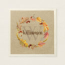 Recherche de thanksgiving serviettes Nom de famille
