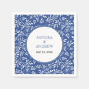 Recherche de bleu indigo serviettes Floral