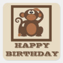 Recherche de singe heureux autocollants Mignon