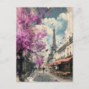 Recherche de paris romantique cartes postales Eiffel