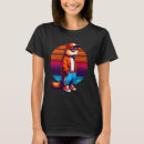 Recherche de chien de prairie tshirts Coucher de soleil