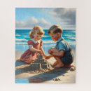 Recherche de enfant de plage puzzles Enfants