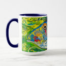 Recherche de poissons abstraits tasses Coloré