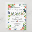 Recherche de berry baby shower invitations Aquarelle