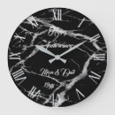 Recherche de noir argent horloges Marbre