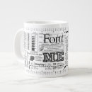 Recherche de web designer tasses Typographie