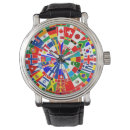 Recherche de drapeau du monde montres Voyage