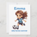 Recherche de ballons football vœux cartes Fille