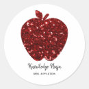 Recherche de pommes rouges autocollants Pour elle