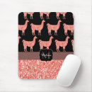 Recherche de lama rose tapis souris Girly