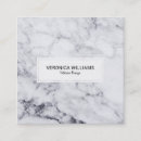 Recherche de marbre blanc moderne cartes visite Simple