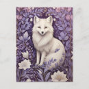 Recherche de renard blanc cartes postales Floral